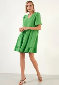 LELA Loose Fit - Jurk - Benetton Color -Stijl Verkoop ba23cec093a4430c8e62fb8fe4d6bb62