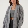 LELA Vest - Grey -Stijl Verkoop ba59ad425b2545f99360941846122358