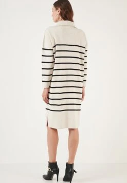 LELA Gebreide Jurk - Cream/Black -Stijl Verkoop babcd3a8431547959d02b5cd6ce33873