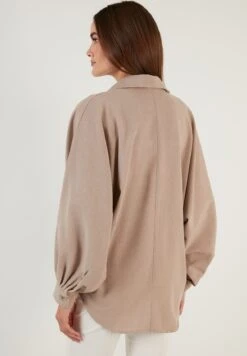 LELA Overhemdblouse - Mink Color -Stijl Verkoop bacbb77e97474a06b18357e72582171d