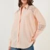 LELA Overhemdblouse - Salmon