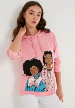 LELA Regular Fit - Hoodie - Pink -Stijl Verkoop bb84d0b380504b85b5aa62fc34816641