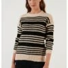 LELA Regular Fit - Trui - Beige Black -Stijl Verkoop bcc8f88e0bdd4a2fa3e717aa49e6b826