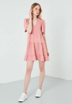 LELA Loose Fit - Jurk - Dusty Rose Color 7 LELA Loose Fit - Jurk - Dusty Rose Color -Stijl Verkoop bd47a72200d84f99bf89478435c1c749