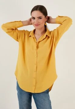 LELA Regular Fit - Overhemdblouse - Mustard -Stijl Verkoop bd8c8bad3347420aaa1a7283652fab29
