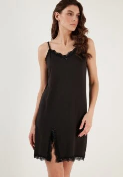 LELA Soft Touch - Nachtjapon - Black -Stijl Verkoop bdd2f007b4d341ac958bfcfb595b589e