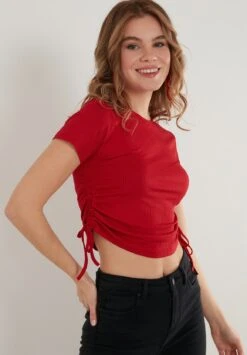 LELA Slim Fit - Blouse - Red -Stijl Verkoop be49503438514844953e2f60ca60f736