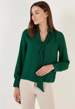 LELA Regular Fit - Blouse - Emerald Green