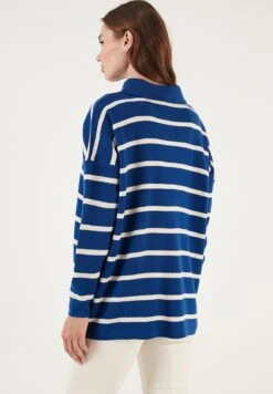 LELA Trui - Royal Blue/Light Stone -Stijl Verkoop c2668f2324ca4e9a80b5c7fe6a8c7837
