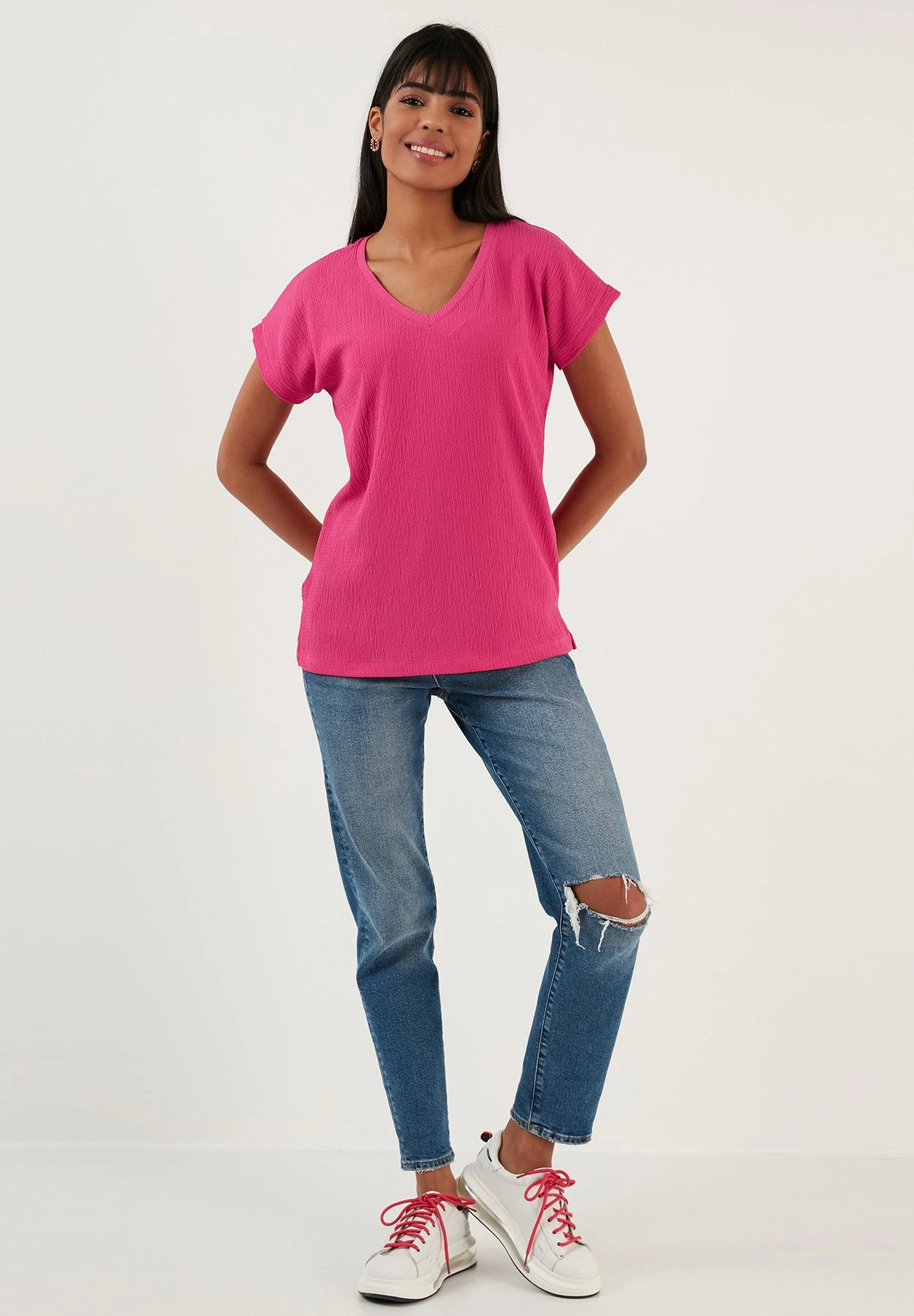 LELA Regular Fit - Blouse - Fuchsia 8 LELA Regular Fit - Blouse - Fuchsia - Afbeelding 6