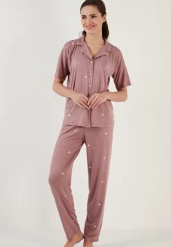 LELA Set Regular Fit - Pyjama - Dusty Rose -Stijl Verkoop c6042017800643409f349d464272e6eb