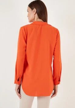 LELA Overhemdblouse - Orange -Stijl Verkoop c7900f2e72d34cc29c2d317beca90d61