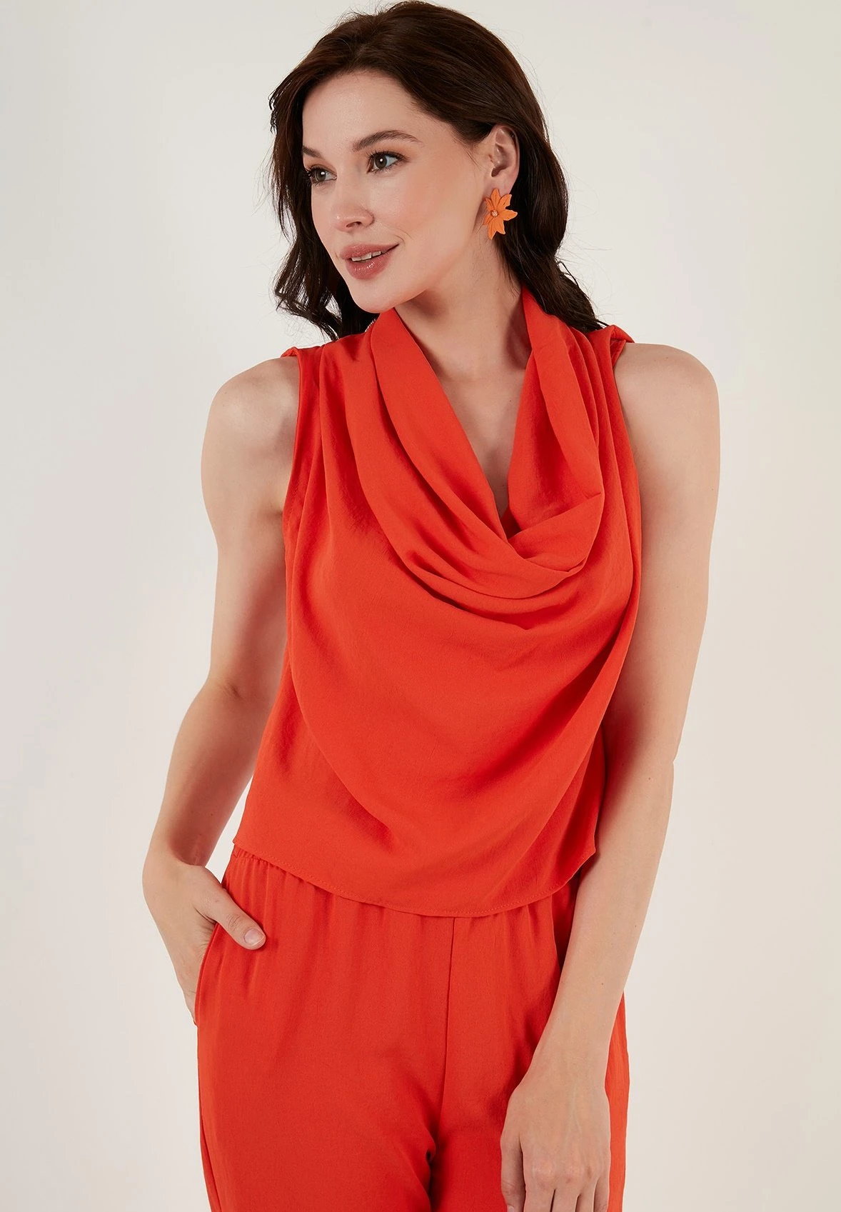 LELA Two Piece Set - Regular Fit - Broek - Orange 5 LELA Two Piece Set - Regular Fit - Broek - Orange - Afbeelding 3