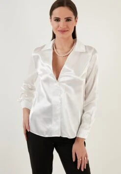 LELA Regular Fit - Overhemdblouse - Ecru -Stijl Verkoop ce788408e3cf48b2b146d9f7f6fe2723