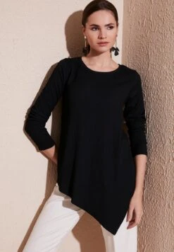 LELA Regular Fit - Blouse - Black -Stijl Verkoop ce81fddca5c94032aad3ca878a1417a9