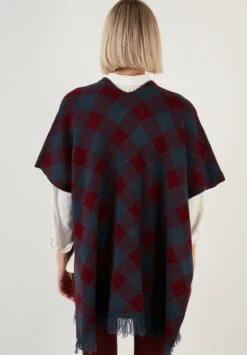 LELA Poncho - Dblue Bordeaux -Stijl Verkoop cfd2c82b29b34c02860034751878cfa6