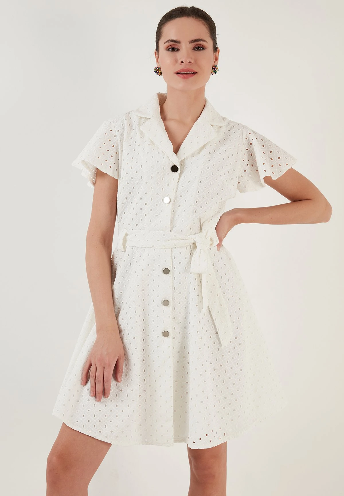 LELA Regular Fit - Blousejurk - Ecru 3 LELA Regular Fit - Blousejurk - Ecru