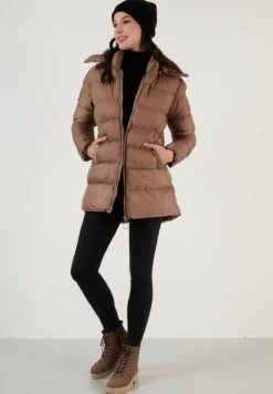 LELA Winterjas - Mink Color -Stijl Verkoop d20b41f4a15e4ef28c79a5003fa84232