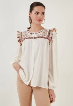 LELA Regular Fit - Blouse - Ecru