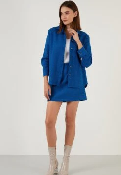 LELA A-Lijn Rok - Saxe Blue -Stijl Verkoop d4176ac7e0e143a7a0d38f0e0bd37f0b