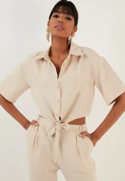 LELA Regular Fit - Overhemdblouse - Stone -Stijl Verkoop d67a210e9a0242fcaf535070921a6a90