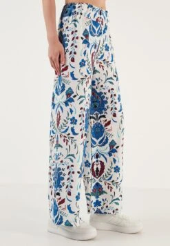 LELA Broek - White/Blue -Stijl Verkoop d6c7ee049e624e0db40994fb9cbe7576