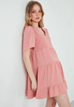 LELA Loose Fit - Jurk - Dusty Rose Color 8 LELA Loose Fit - Jurk - Dusty Rose Color -Stijl Verkoop d7976b5c827f4d20a6c4bd22224c3f15