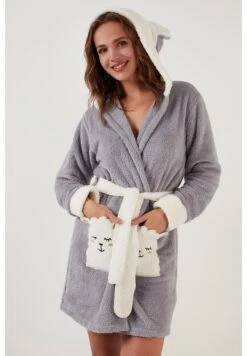 LELA Regular Fit - Badjas - Grey