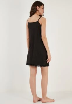 LELA Soft Touch - Nachtjapon - Black -Stijl Verkoop d85774180e224a0cb13cd614d8168d43