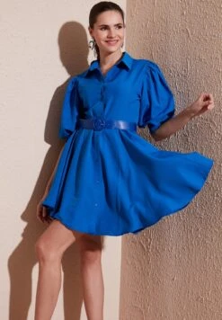 LELA Regular Fit - Blousejurk - Saxe Blue -Stijl Verkoop d92ef81ce4374e8fa9f711e43f307767