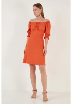LELA Regular Fit - Jurk - Dark Orange -Stijl Verkoop d945e0902900475dab4b62c43f7ded0e