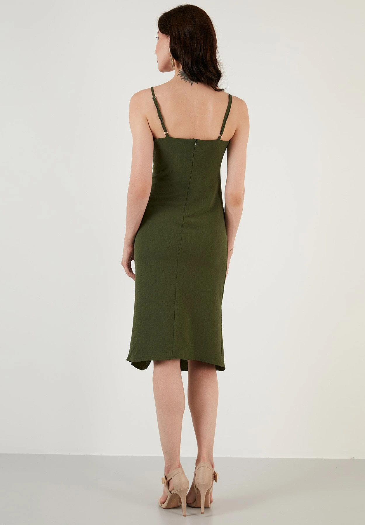 LELA Jurk - Light Khaki 5 LELA Jurk - Light Khaki - Afbeelding 3