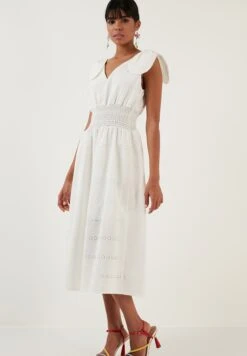 LELA Regular Fit - Jurk - Ecru -Stijl Verkoop d9acdcef58c74f0a9f76e044a1a1dcb6