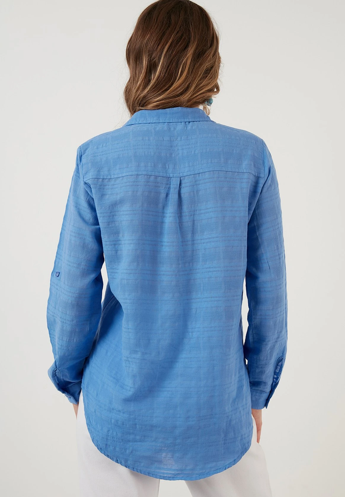 LELA Overhemdblouse - Dark Blue 4 LELA Overhemdblouse - Dark Blue - Afbeelding 2