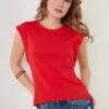 LELA Crew Neck- Top - Red 2 LELA Crew Neck- Top - Red -Stijl Verkoop db145862750f422791053c7a62c40de7
