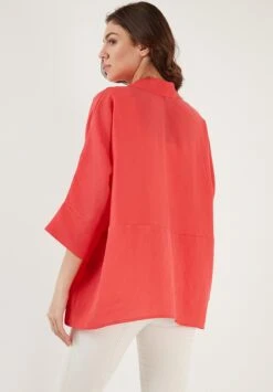 LELA Overhemdblouse - Coral -Stijl Verkoop db383c409dfc4deb876071c43418aced