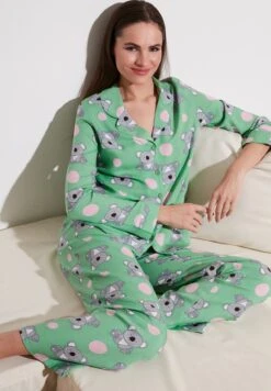 LELA Regular Fit - Pyjama - Green -Stijl Verkoop db74e81a66c24c0295dd20af51e92700