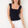 LELA Regular Fit - Top - Navy Blue 1 LELA Regular Fit - Top - Navy Blue -Stijl Verkoop dba9bf80e0c443268565d4ab393c0690