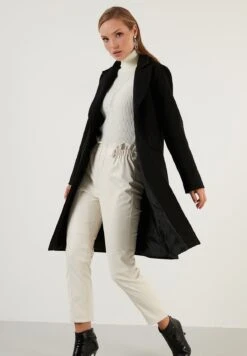 LELA Regular Fit - Mantel - Black -Stijl Verkoop dc2951784ef54f078464c566ea2b85d2