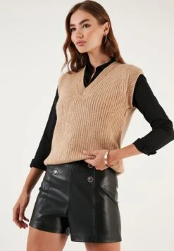 LELA Regular Fit - Trui - Camel -Stijl Verkoop dc6fba9b018146c5bf5d0746ffb258a4