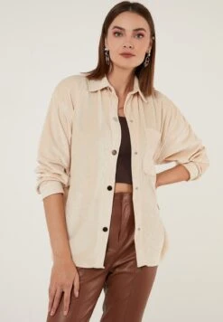 LELA Loose Fit - Overhemdblouse - Beige 13 LELA Loose Fit - Overhemdblouse - Beige -Stijl Verkoop dcd65a4812ba4a0494af3bc4e3c90190