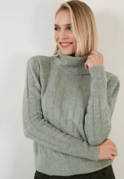 LELA Regular Fit - Trui - Almond Green 11 LELA Regular Fit - Trui - Almond Green -Stijl Verkoop dcf01e75cb3d4236b0c5a9595e0625fc