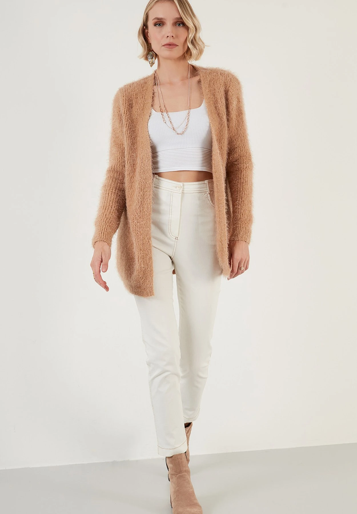 LELA Regular Fit - Vest - Caramel 4 LELA Regular Fit - Vest - Caramel - Afbeelding 2