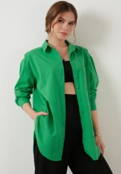 LELA Loose Fit - Overhemd - Green 12 LELA Loose Fit - Overhemd - Green -Stijl Verkoop defde1aee36f4dc8b34a668d2e9596bb