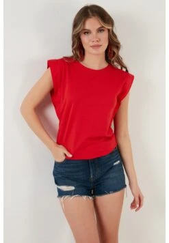 LELA Crew Neck - T-Shirt Basic - Red -Stijl Verkoop df19d0c985974c19a303112c845d175d