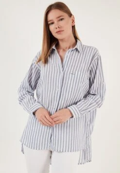 LELA Loose Fit - Overhemdblouse - Light Blue