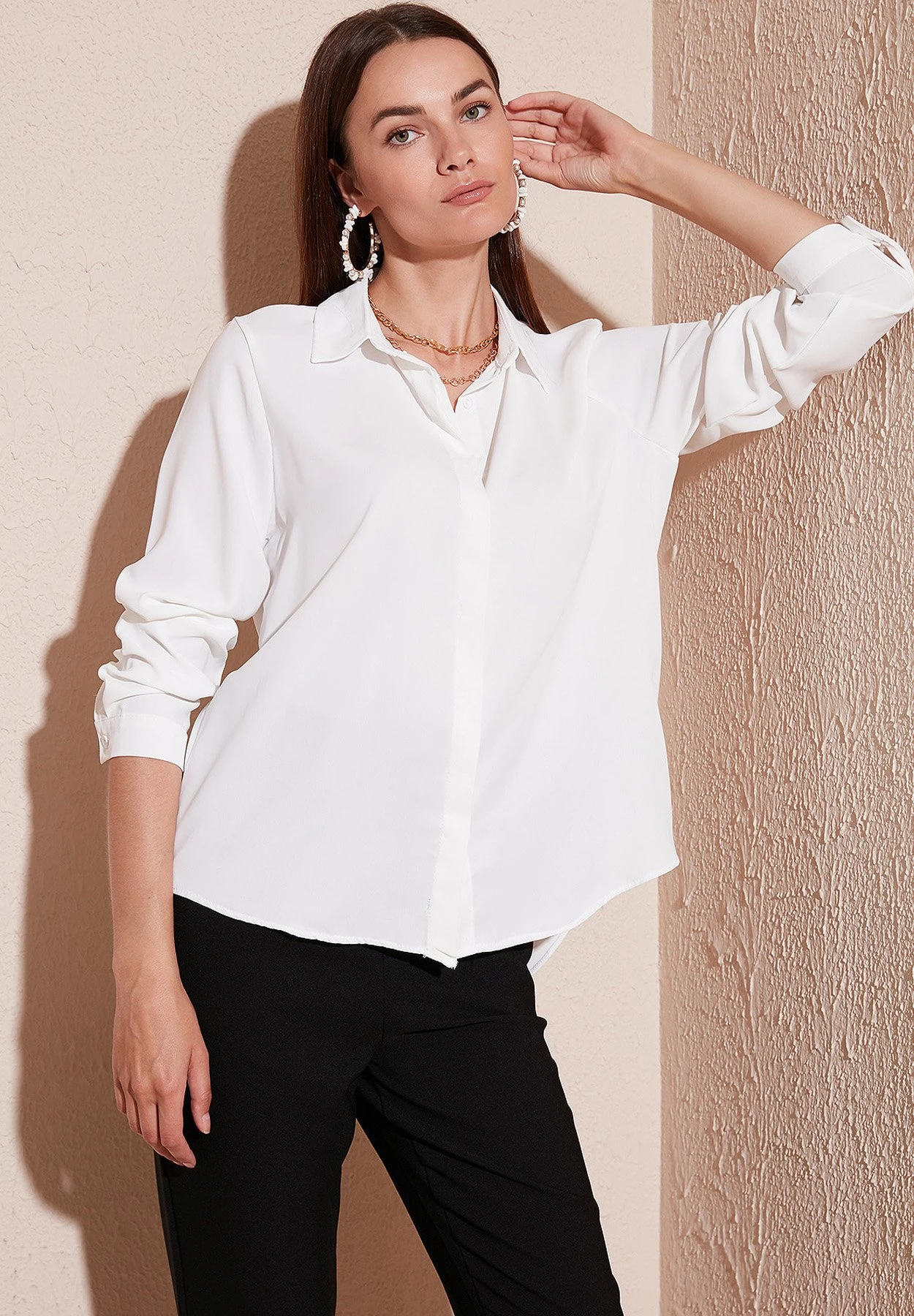LELA Overhemdblouse - Ecru 9 LELA Overhemdblouse - Ecru - Afbeelding 7