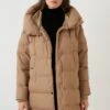 LELA Oversized Inflatable Long- Winterjas - Beige