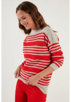 LELA Regular Fit - Trui - Light Grey Orange -Stijl Verkoop e0cf1b7bae024db9a1fab1e5d30602d2