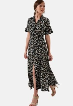 LELA Slim Fit - Blousejurk - Black -Stijl Verkoop e10c21d83b1048cba9789b7bb73ce76b